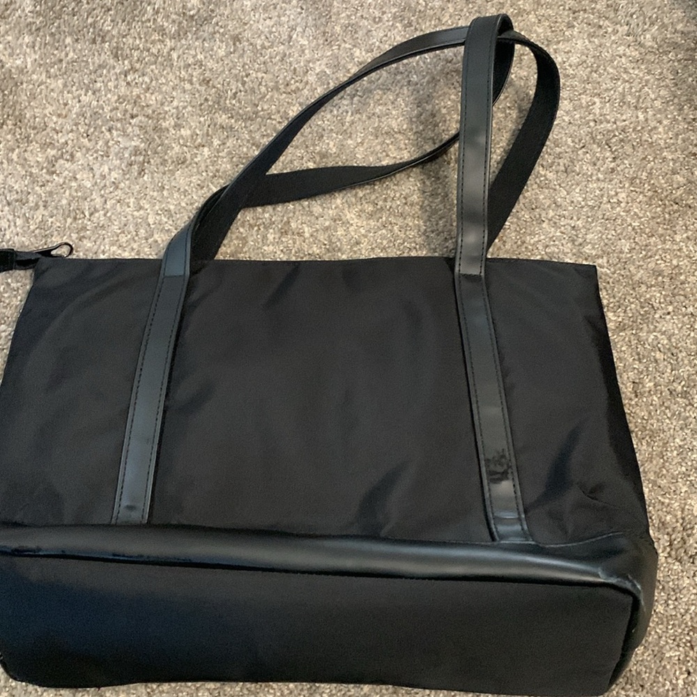 Kroser black laptop work bag, with blue inside, lots of pockets, zipper closure - Picture 4 of 11